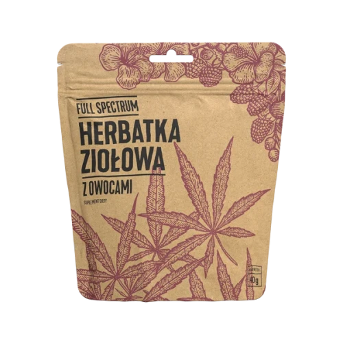 herbata konopna z owocami