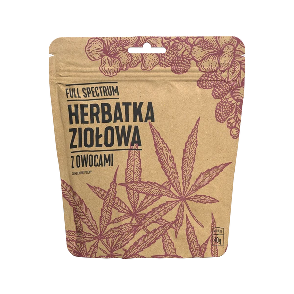 herbata konopna z owocami