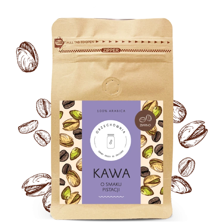 kawa pistacja ziarno