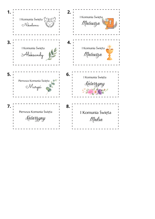 etykiety podziękowanie