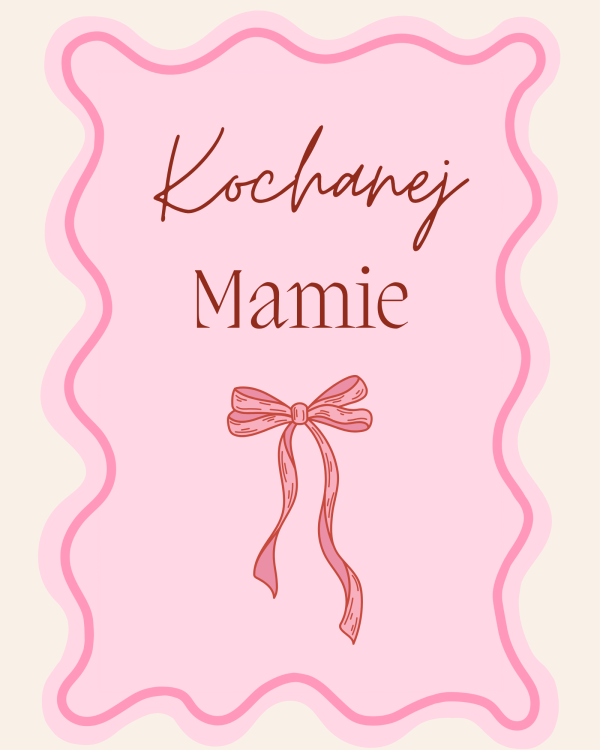 Karteczka kochanej mamie