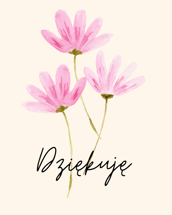 karteczka dziękuję