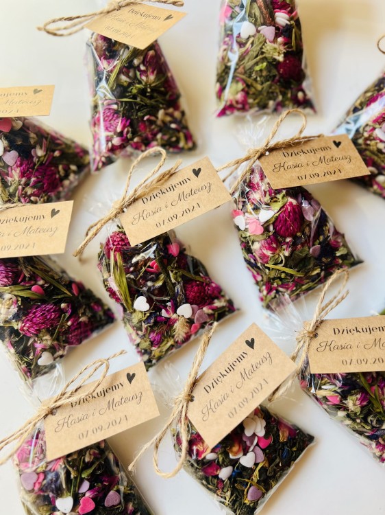 torebka z podziękowaniem