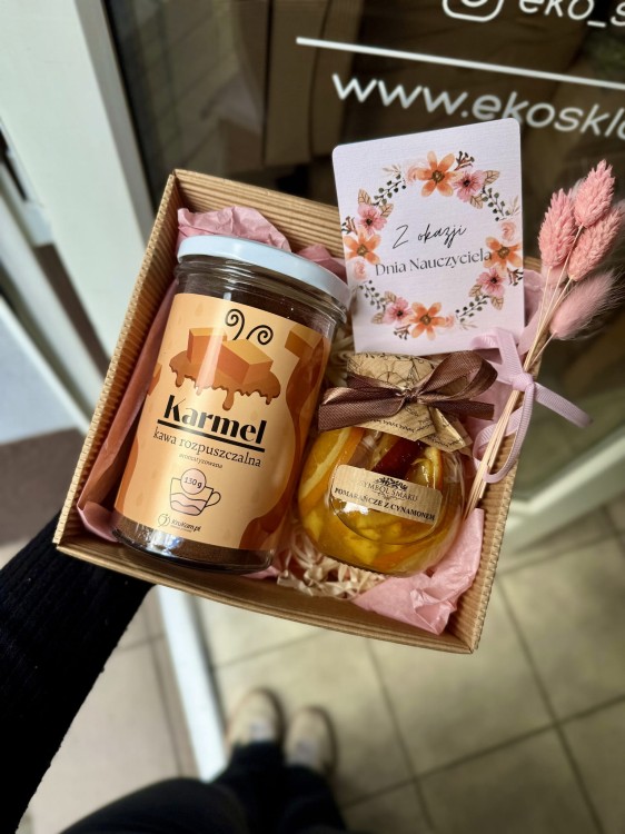 karmel pomarańcza zestaw na prezent