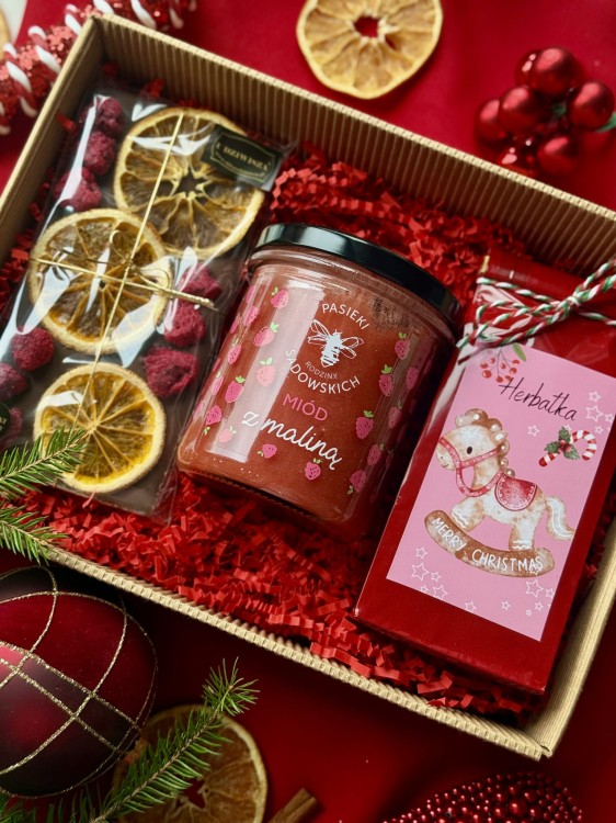 zestaw z czekoladą i miodzikiem