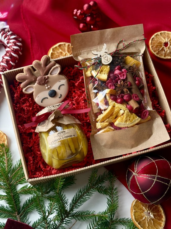 zestaw herbata syrop piernik