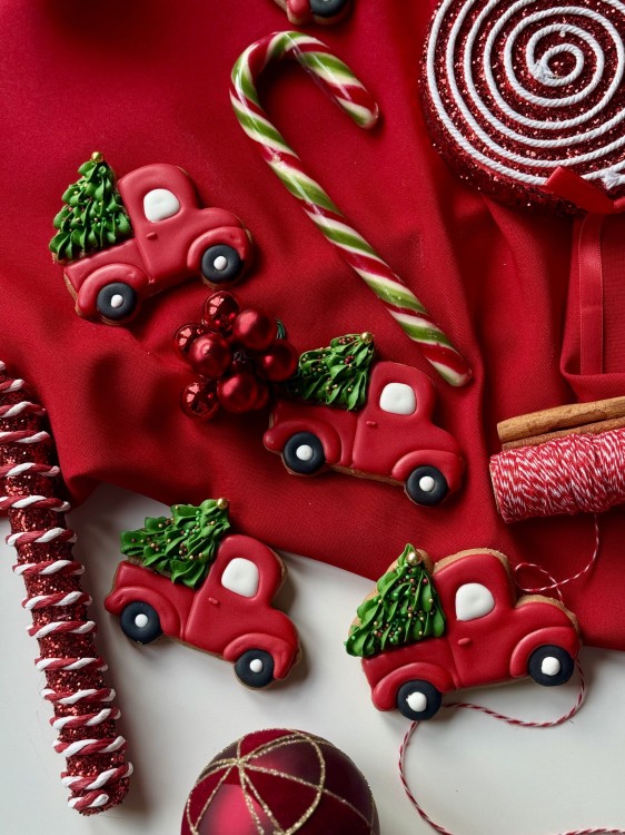 piernik świąteczne autko